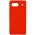 Кольоровий силіконовий чохол GETMAN із закритою камерою для Google Pixel 6 – Червоний / Red. Фото 1 з 1