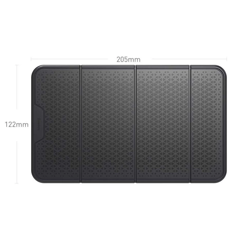 Тримач в машину для телефону (антиковзаючий) Baseus Folding Bracket (SUWNT) – Чорний. Фото 2 з 7