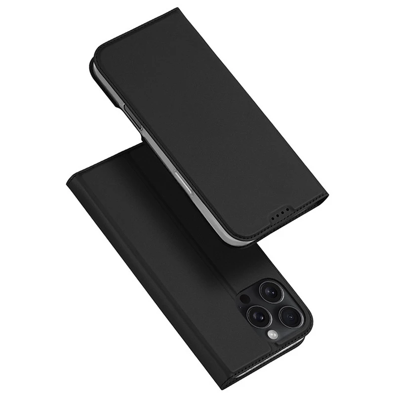 Чехол-книжка Dux Ducis для Apple iPhone 16 Pro – Черный. Фото 1 из 3