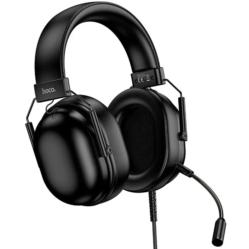 Накладні навушники Hoco W113 Dynamic (USB7.1+3.5mm/2m) – Black. Фото 5 з 6