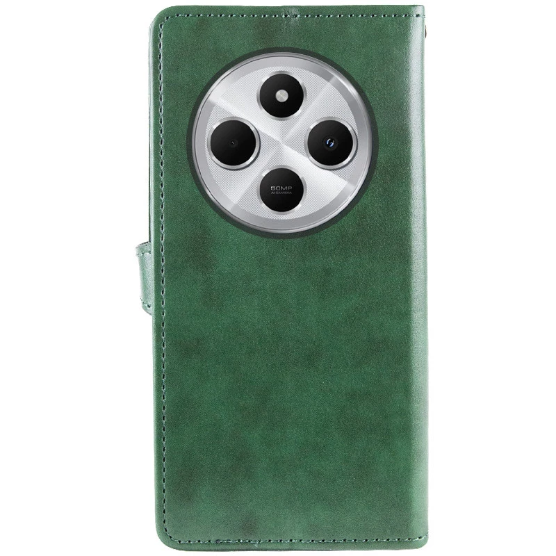 Чехол-книжка GETMAN галлант для Xiaomi Redmi 14C / Poco C75 – Зеленый. Фото 3 из 7