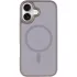 TPU+PC чехол Metal Buttons with Magnetic Fit для Apple iPhone 17 (6.3") – Серый / Grey. Фото 3 из 6