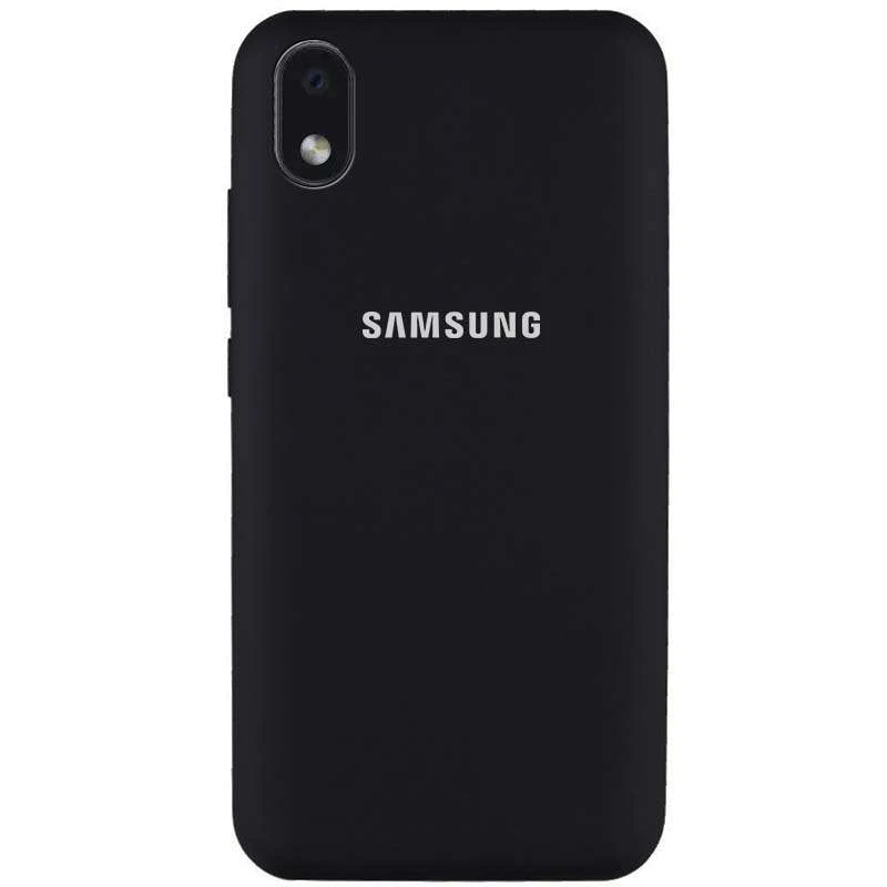 

Чехол Silicone Case с закрытым низом для Samsung Galaxy M01 Core / A01 Core (Черный / Black), Чорний / black