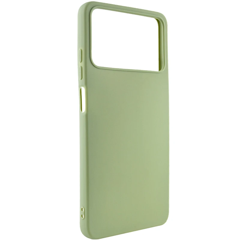 Кольоровий силіконовий чохол на Xiaomi Poco X4 Pro 5G – Фісташковий. Фото 3 з 7