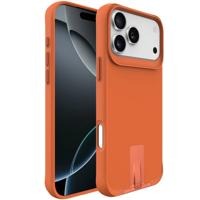 TPU+PC чохол Space Taurustar Magsafe with kickstand для Apple iPhone 17 Pro (6.3") – Orange. Фото 1 з 7