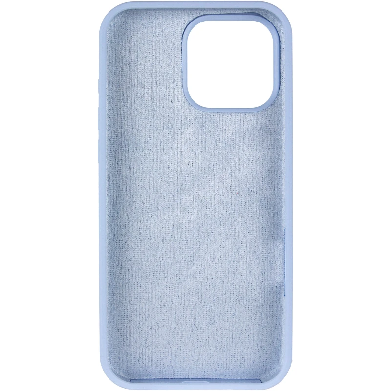 Чохол з закритим низом Silicone Case на Apple iPhone 16 Pro Max – Блакитний / Lilac Blue. Фото 7 з 19