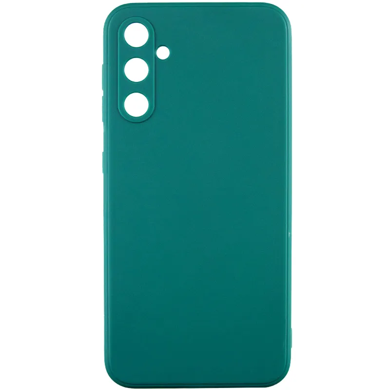 Цветной силиконовый чехол с защитой камеры для Samsung Galaxy A57 5G – Зеленый / Dark green. Фото 1 из 1