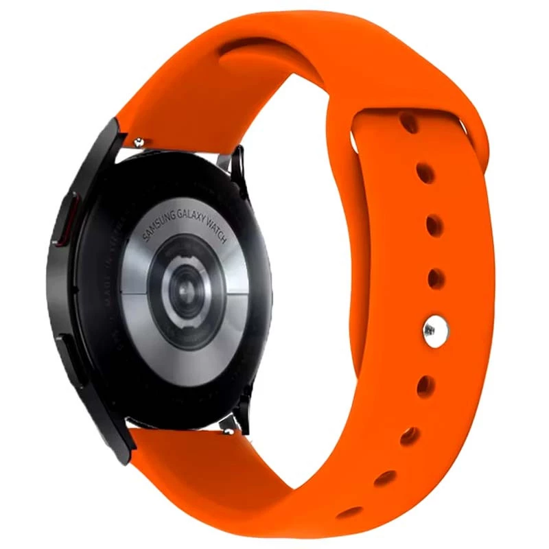 Силіконовий ремінець Sport для Smart Watch 20mm – Помаранчевий / Orange. Фото 1 з 1