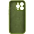 Чохол Silk Full Camera Protective (AA) NO LOGO для Apple iPhone 16 Plus – Зелений / Dark Olive. Фото 4 з 8
