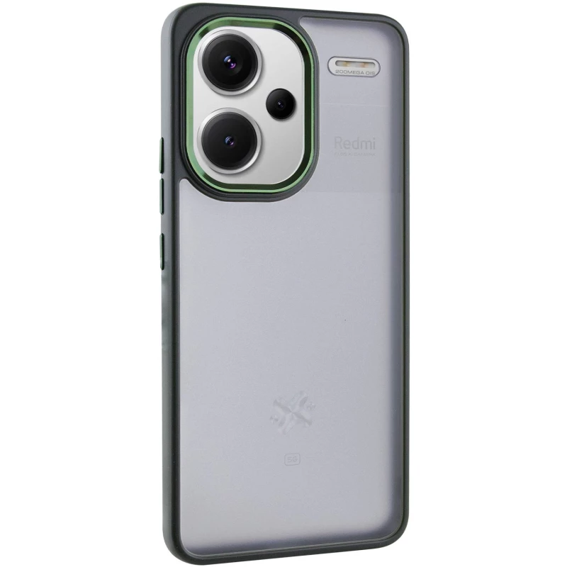 Захистний чохол TPU+PC матовий на Xiaomi Redmi Note 13 Pro+ – Dark Green. Фото 2 з 8
