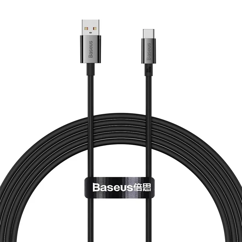 Дата кабель Baseus Superior Series Fast Charging USB to Type-C 100W (1m) (P10320102) – Cluster Black. Фото 2 з 12