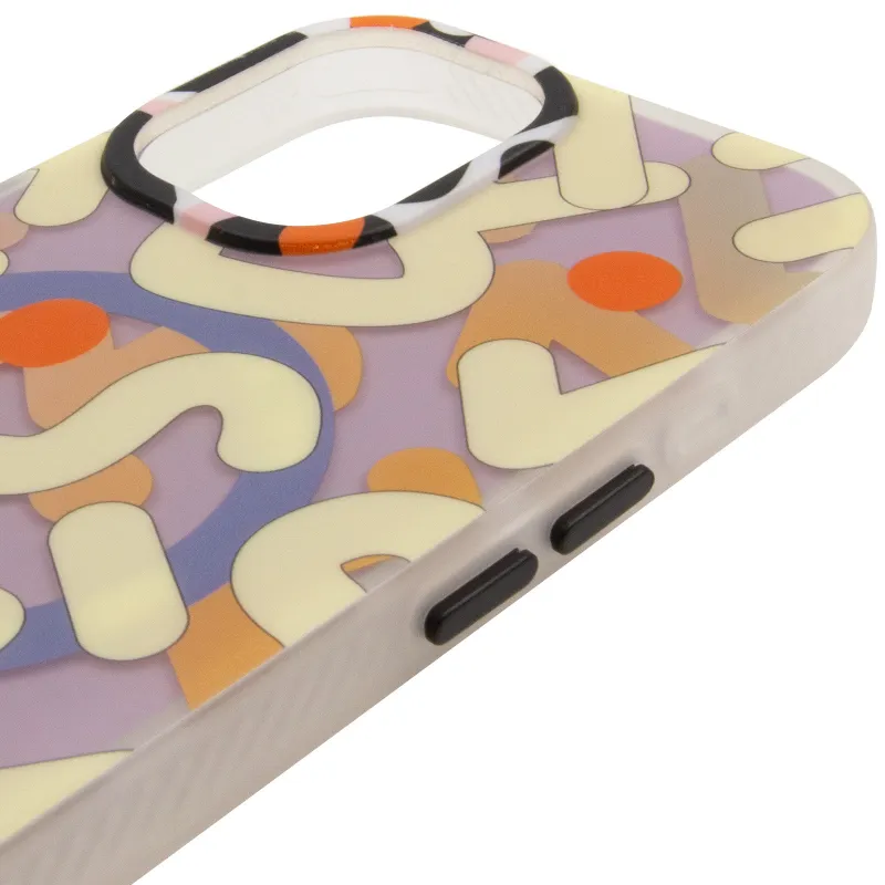 TPU чохол Pastel Chaos with MagSafe для Apple iPhone 16 – Biege. Фото 5 з 6
