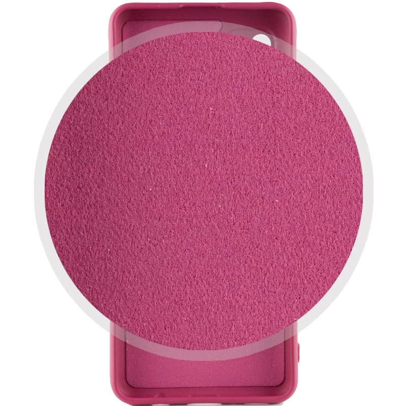 Чехол Silicone Case Lakshmi с закрытой камерой для Motorola Moto E40 – Бордовый / Marsala. Фото 2 из 3