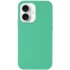 Чохол з закритим низом Silicone Case на Apple iPhone 16 – Зелений / Spearmint. Фото 1 з 4
