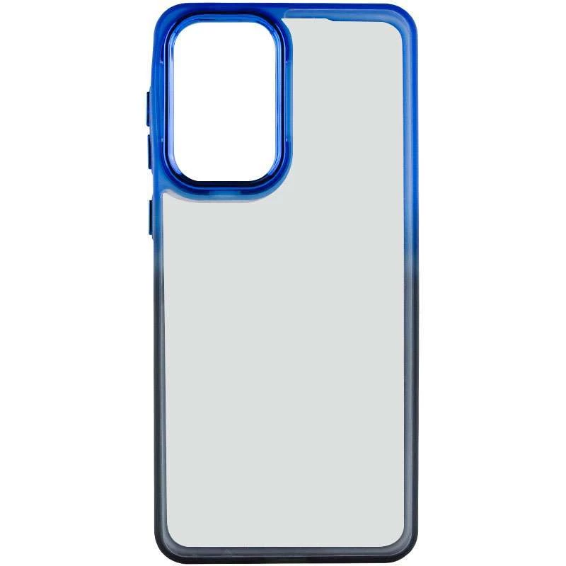 Силиконовый чехол фреш для Xiaomi Redmi Note 11 Pro 4G/5G – Черный / Синий. Фото 3 из 5