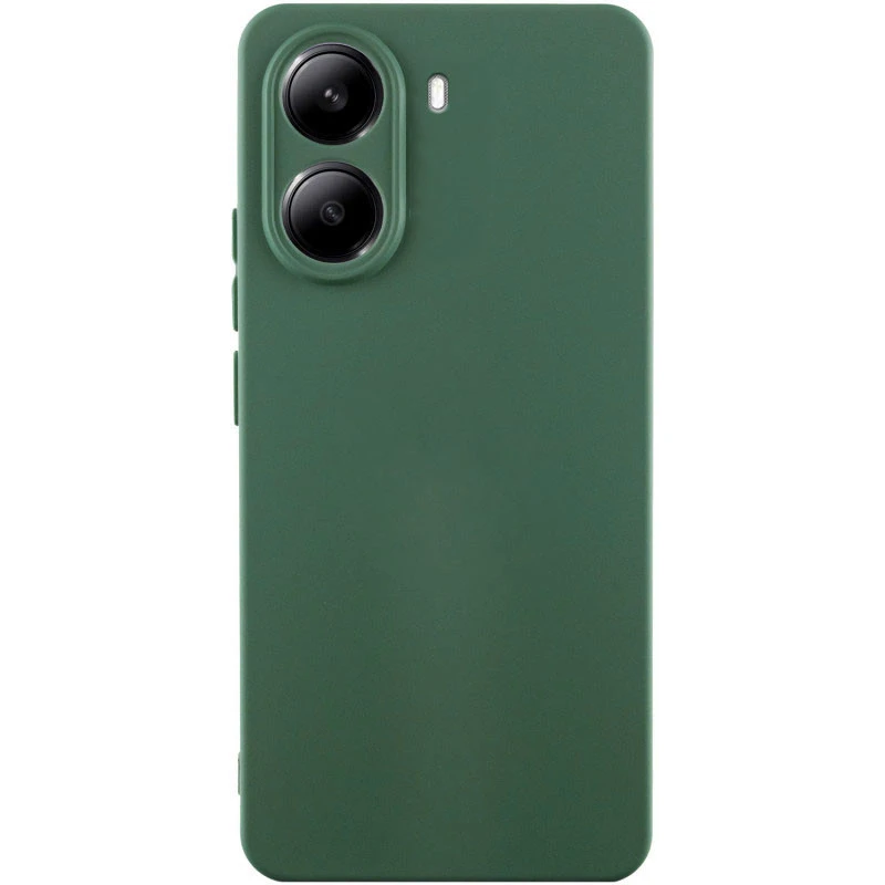 Чохол Silicone Case Lakshmi Plus з закритою камерою на Motorola Moto G86 – Зелений / Dark green. Фото 1 з 1
