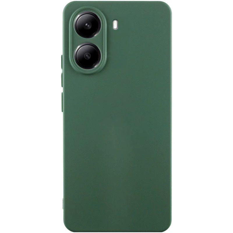 Чохол Silicone Case Lakshmi Plus з закритою камерою на Xiaomi 13T – Зелений / Dark green. Фото 1 з 1