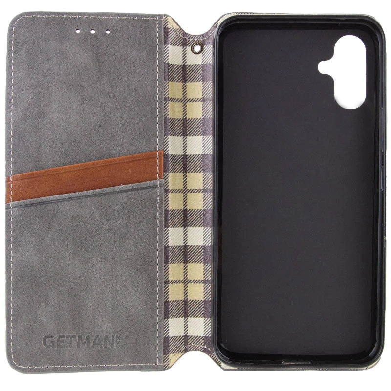 Чехол книжка GETMAN Cubic для Samsung Galaxy A07 – Серый. Фото 2 из 2