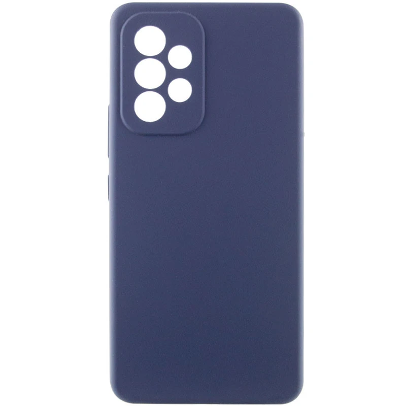 Чохол Silicone Case Lakshmi Premium із закритою камерою для Samsung Galaxy A33 5G – Темно-синій / Midnight blue. Фото 1 з 11