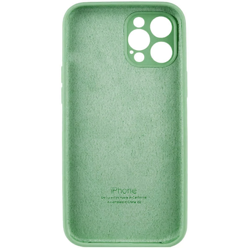 Чехол Silicone Case с защитой камеры для Apple iPhone 12 Pro Max (6.7") – Зеленый / Pistachio. Фото 4 из 4