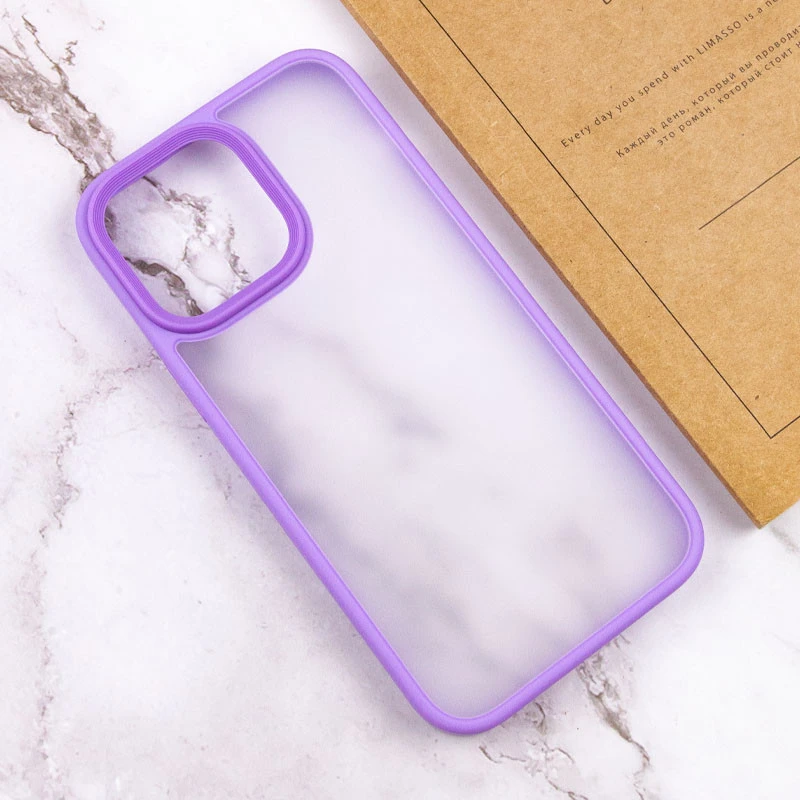 TPU+PC с металлическими кнопками для Apple iPhone 15 Pro Max (6.7") – Сиреневый / Light Purple. Фото 4 из 6