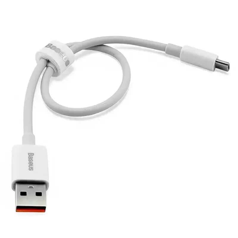 Дата кабель Baseus Superior Series Fast Charging USB to Type-C 100W (0.25m) (P10320102) – Moon White. Фото 2 из 4