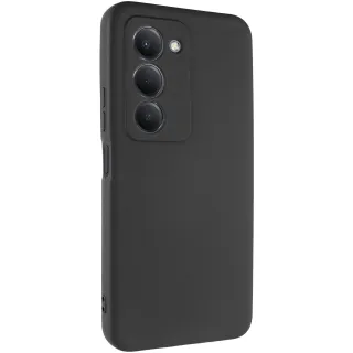 Кольоровий силіконовий чохол GETMAN із закритою камерою для Xiaomi Poco C85 (Global) — Чорний / Black