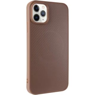 TPU чехол Carbon Protective with Magsafe для Apple iPhone 12 Pro Max (6.7") фото 1 из 7