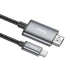 Перехідник Hoco UA27 HD Type-C to HDTV (2m) – Metal gray. Фото 3 з 8