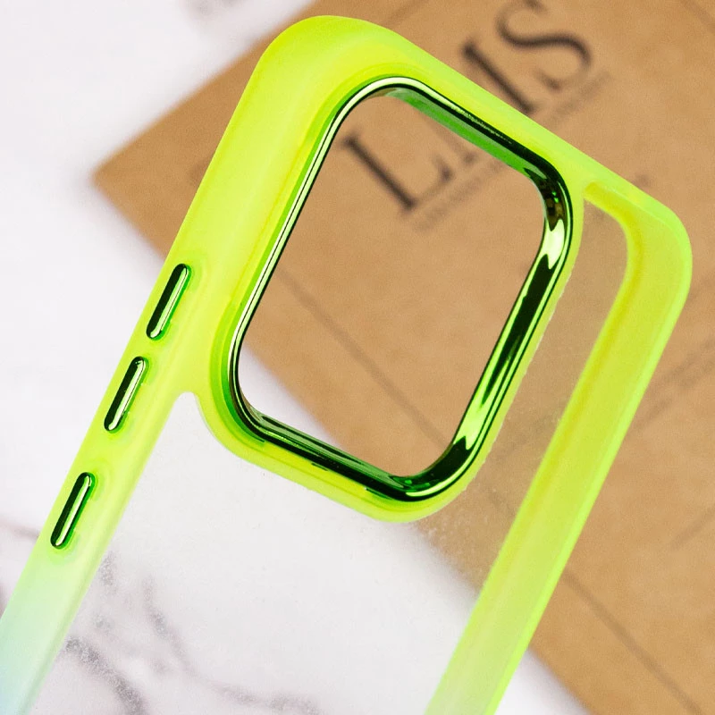 Силіконовий чохол фреш на Xiaomi Redmi 13C – Бірюзовий / Лимонный. Фото 8 з 9