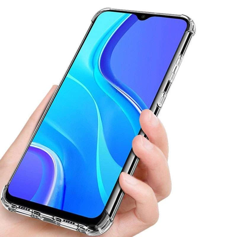 Силіконовий чохол з критими бортами на Xiaomi Redmi 9A – Безбарвний (прозорий). Фото 6 з 6