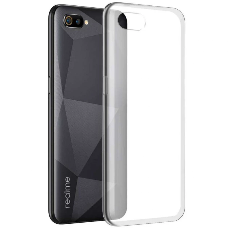 Ультратонкий силіконовий чохол 1мм на Realme C2 – Безбарвний (прозорий). Фото 2 з 5