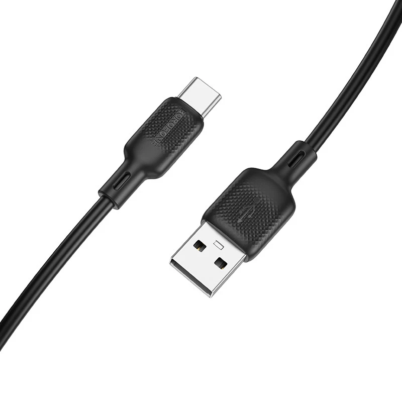 Дата кабель Borofone BX113 Lenny USB to Type-C 3A (2m) – Black. Фото 5 з 6