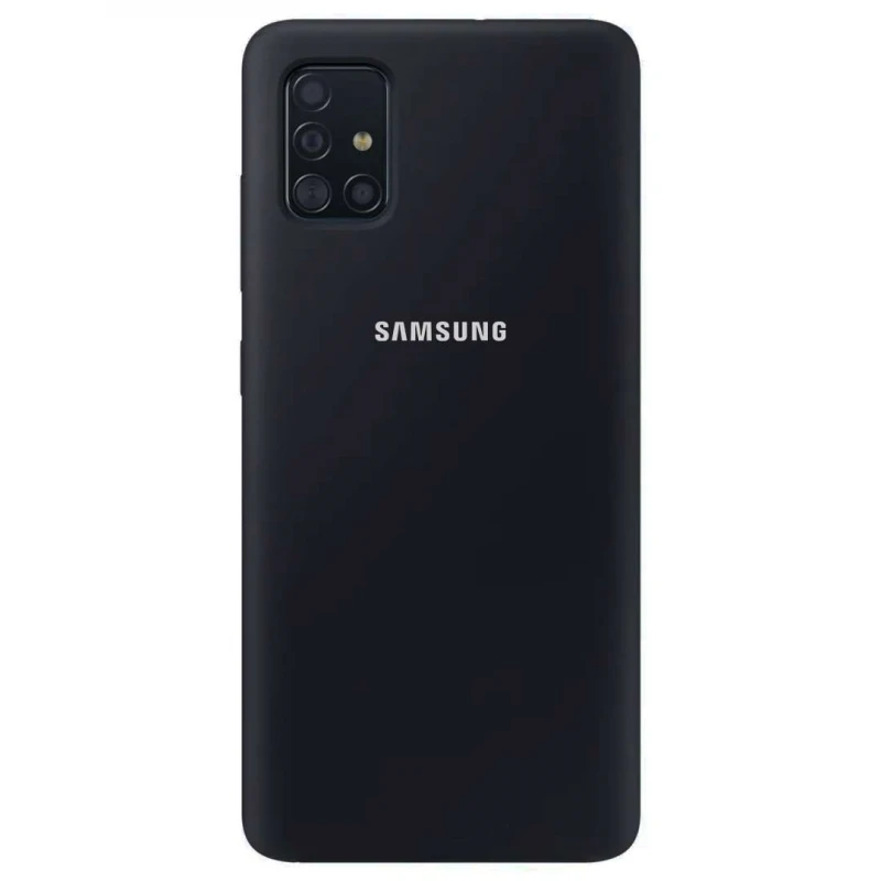 

Чохол Silicone Case з закритим низом на Samsung Galaxy A51 (Чорний / Black)