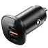 АЗУ Acefast B1 mini 38W (USB-C+USB-A) dual-port metal car charger – Black. Фото 2 из 5