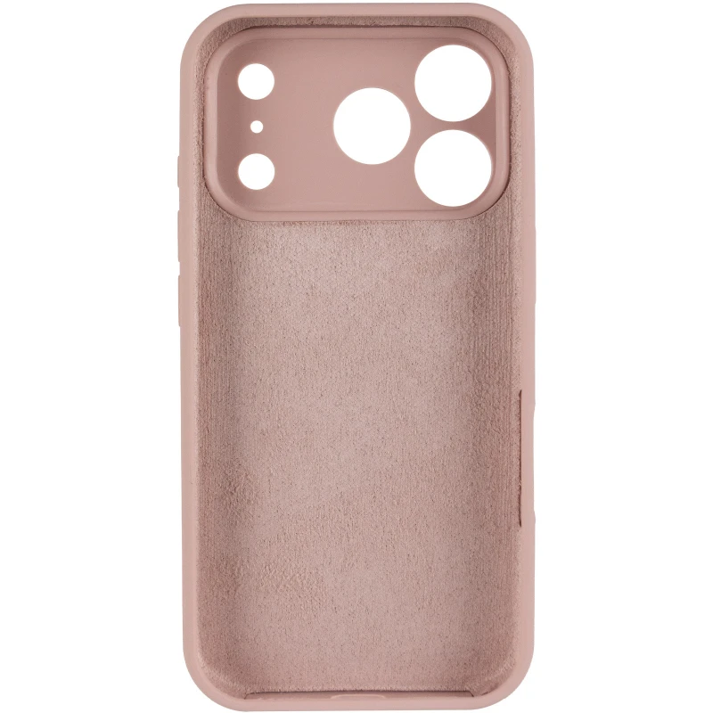 Чохол Silicone Case з захистом камери на Apple iPhone 17 Pro Max (6.9") – Рожевий / Pink Sand. Фото 4 з 6