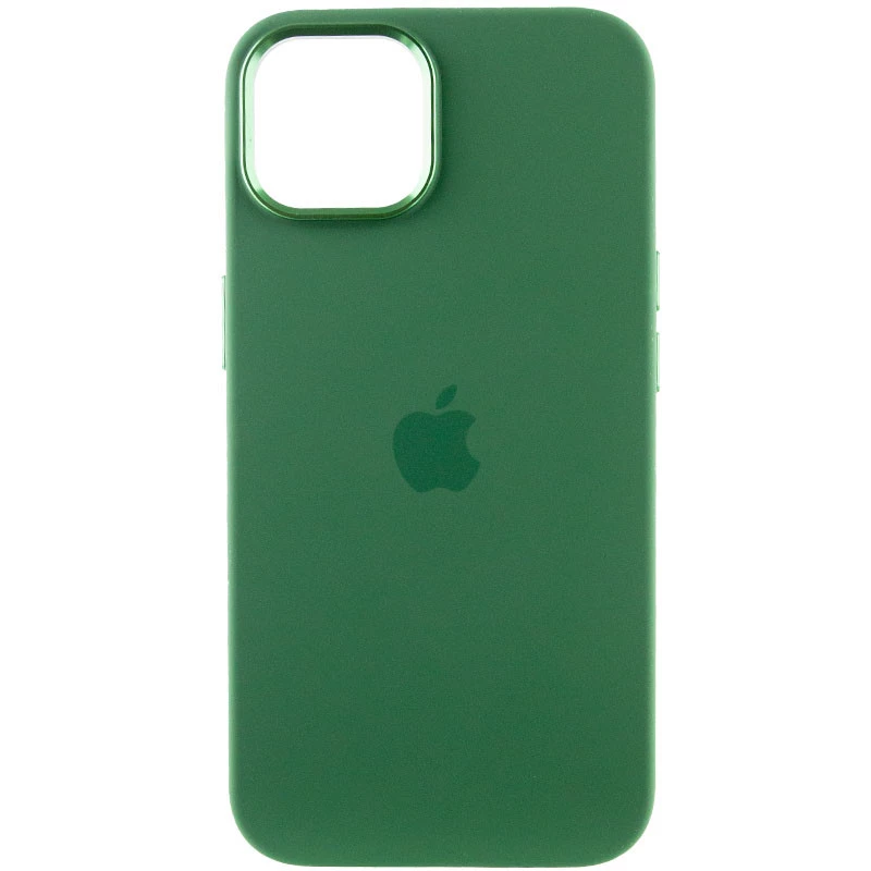 Чохол Silicone Case з металевими кнопками на Apple iPhone 12 Pro Max (6.7") – Зелений / Clover. Фото 3 з 9