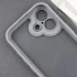 Прозорий силіконовий чохол з кольоровою на окантовкою на Apple iPhone 16 – Grey. Фото 5 з 9