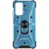 Ударостойкий чехол Pathfinder с кольцом для Xiaomi Redmi Note 11 (Global) / Note 11S – Голубой / Light Blue. Фото 1 из 5