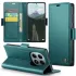 Кожаный чехол-книжка CaseMe Nappa leather для Xiaomi Redmi Note 15 4G/5G (EU) – Green. Фото 9 из 9