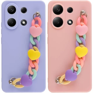 Чехол Heart с цепочкой для Xiaomi Poco X6