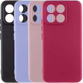 Цветной силиконовый чехол GETMAN с закрытой камерой на Xiaomi Poco X6 фото 1 из 2