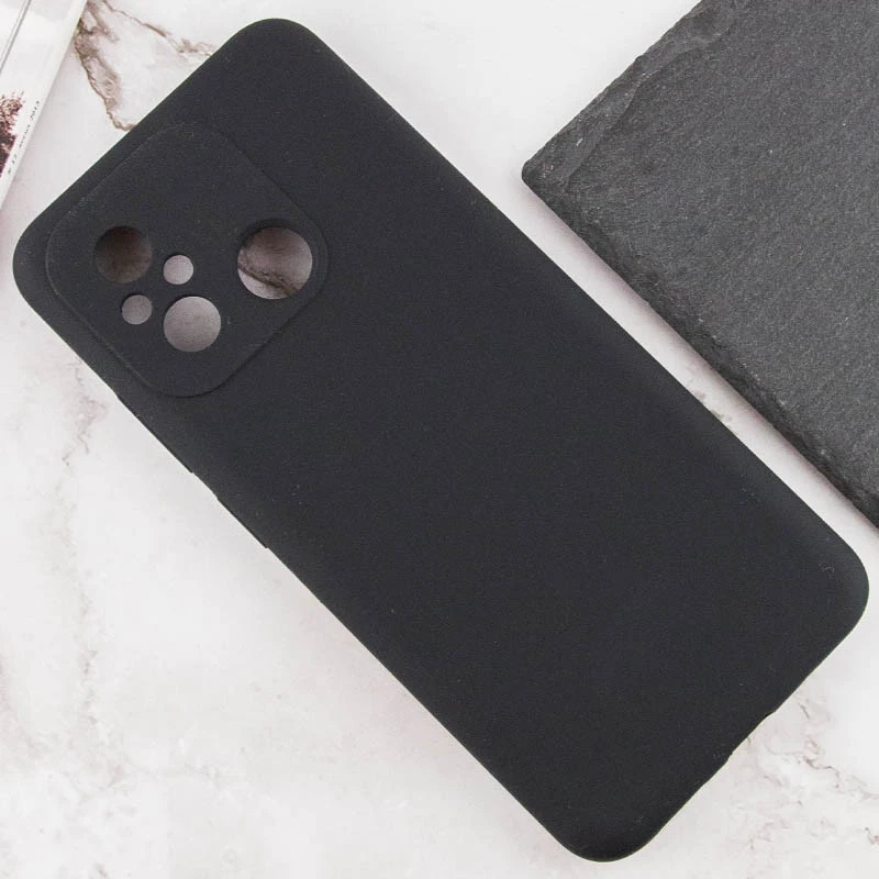 Чохол Silicone Case Lakshmi Premium із закритою камерою для Xiaomi Redmi 12C / Poco C55 – Чорний / Black. Фото 9 з 11