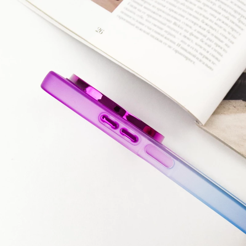 Силіконовий чохол фреш на Xiaomi Redmi A3 – Синій / Фіолетовий. Фото 7 з 9