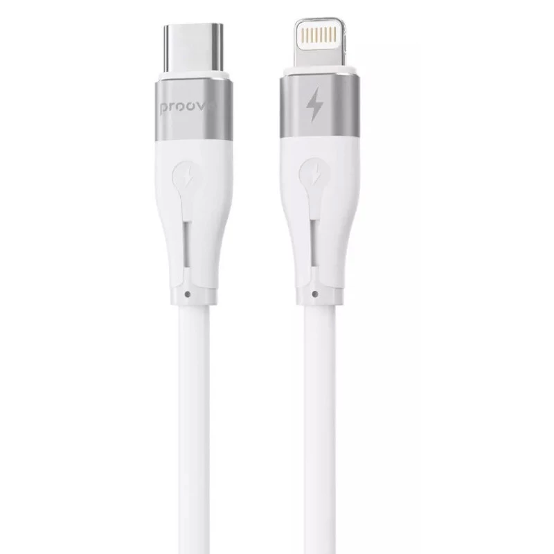 

Дата кабель Proove Soft Silicone Type-C to Lightning 27W (1m) (White)