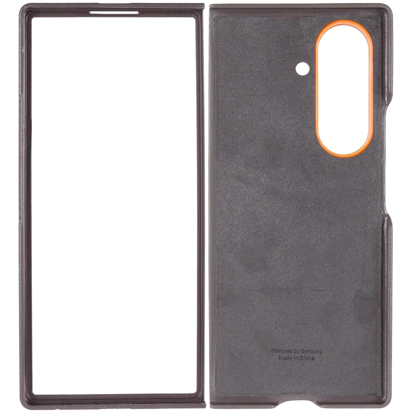 Шкіряний чохол Leather Case Premium на Samsung Galaxy Z Fold7 – Gray. Фото 6 з 10