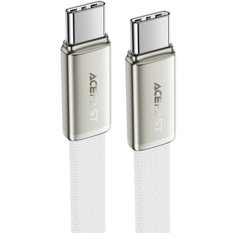 Дата кабель Acefast C24-03 Type-C to Type-C 60W (1.2m) – White. Фото 1 з 5