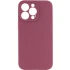 Чехол с защитой камеры Silicone Case для Apple iPhone 18 Pro Max – Бордовый / Plum. Фото 1 из 3