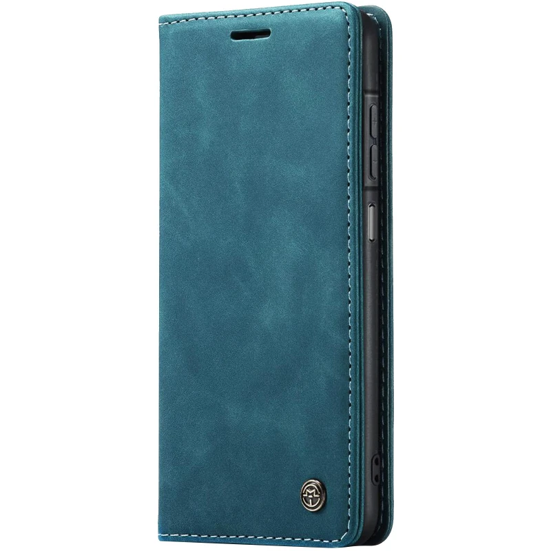 Кожаный чехол-книжка CaseMe Velvet Nubuck для Samsung Galaxy A16 4G/5G – Blue. Фото 1 из 4