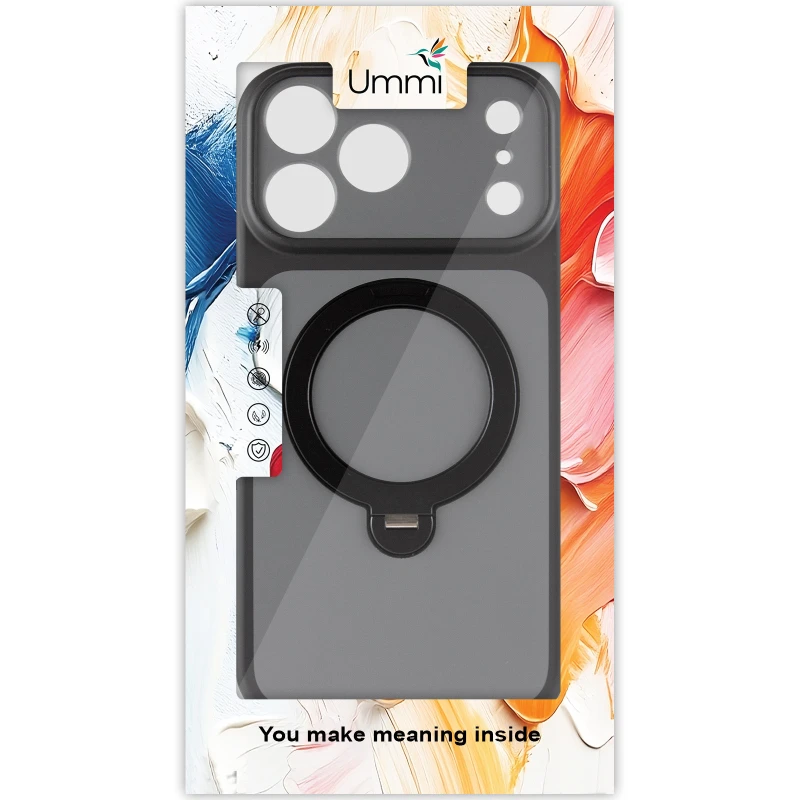 Чехол Ummi Full Camera with MagSafe HQ Ring для Apple iPhone 17 Pro (6.3") – Black. Фото 5 из 11
